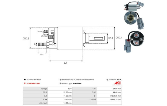 Interruptor de solenoide, motor de arranque, Imagen 4