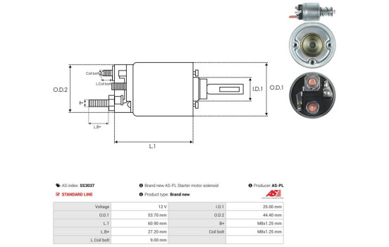 Interruptor de solenoide, motor de arranque, Imagen 4