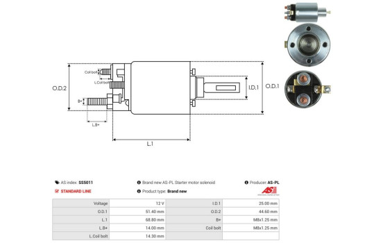 Interruptor de solenoide, motor de arranque, Imagen 4