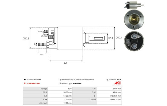 Interruptor de solenoide, motor de arranque, Imagen 4