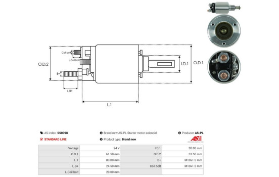 Interruptor de solenoide, motor de arranque, Imagen 4