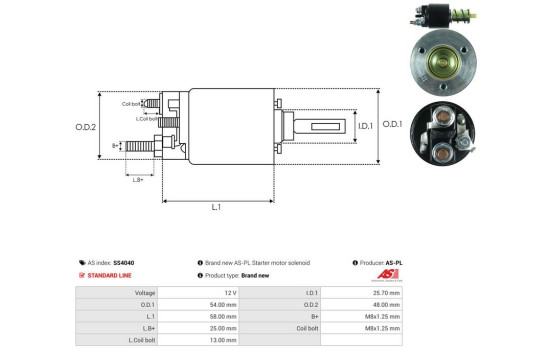 Interruptor de solenoide, motor de arranque, Imagen 4