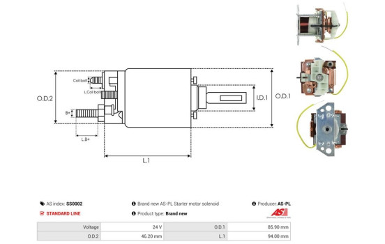 Interruptor de solenoide, motor de arranque, Imagen 4