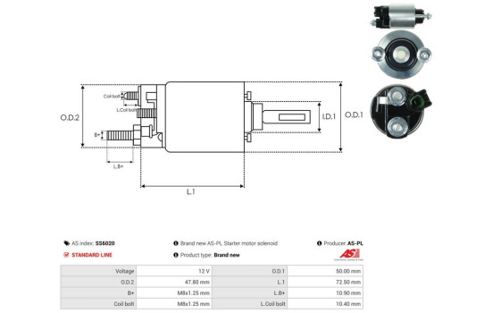 Interruptor de solenoide, motor de arranque, Imagen 4