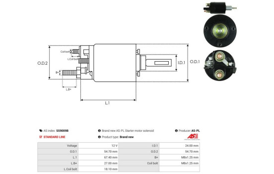 Interruptor de solenoide, motor de arranque, Imagen 4