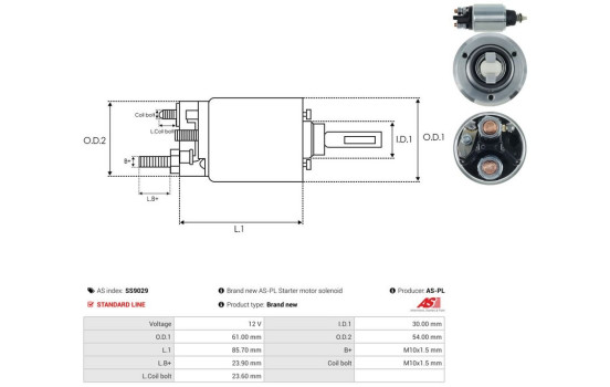 Interruptor de solenoide, motor de arranque, Imagen 4