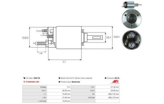 Interruptor de solenoide, motor de arranque, Imagen 4