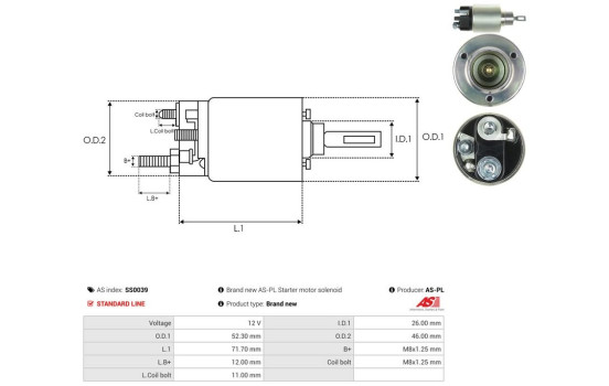 Interruptor de solenoide, motor de arranque, Imagen 4