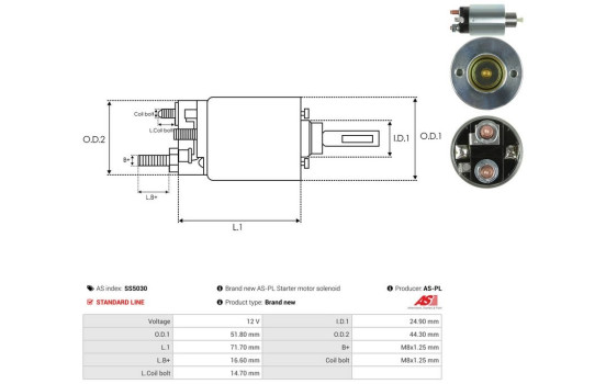 Interruptor de solenoide, motor de arranque, Imagen 4