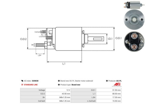 Interruptor de solenoide, motor de arranque, Imagen 4