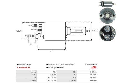 Interruptor de solenoide, motor de arranque, Imagen 4