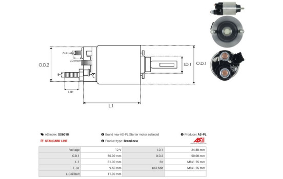 Interruptor de solenoide, motor de arranque, Imagen 4