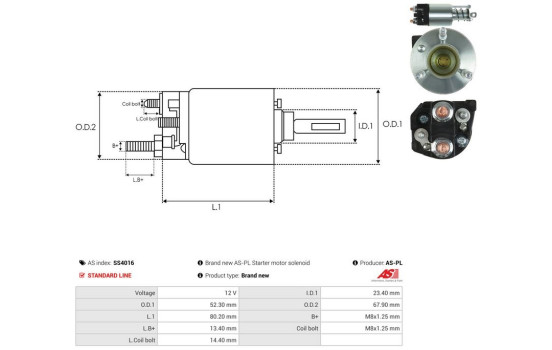 Interruptor de solenoide, motor de arranque, Imagen 4