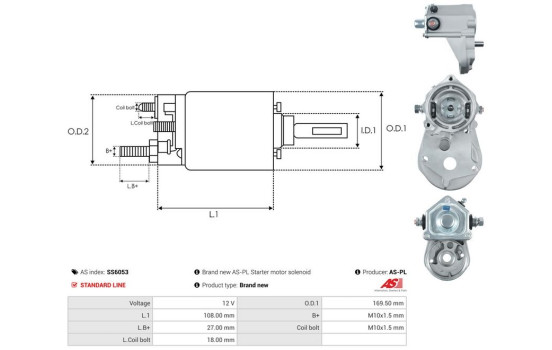 Interruptor de solenoide, motor de arranque, Imagen 4