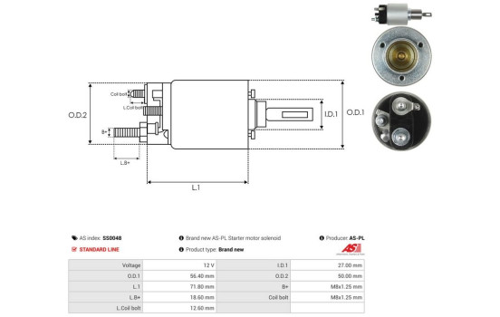 Interruptor de solenoide, motor de arranque, Imagen 4