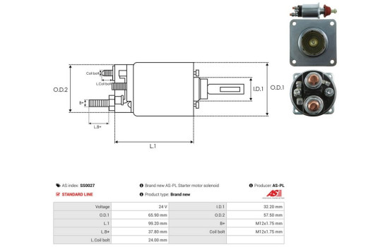 Interruptor de solenoide, motor de arranque, Imagen 4