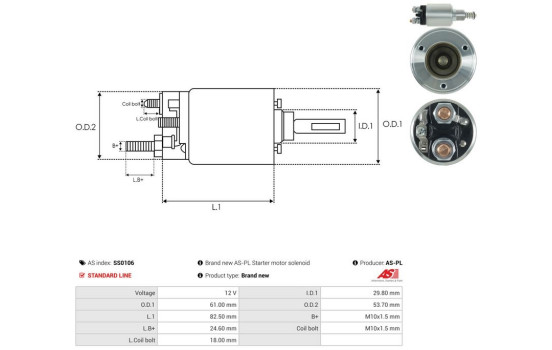 Interruptor de solenoide, motor de arranque, Imagen 4