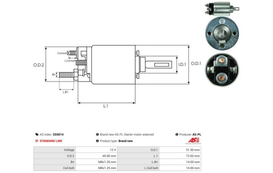 Interruptor de solenoide, motor de arranque, Imagen 4