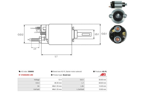 Interruptor de solenoide, motor de arranque, Imagen 4