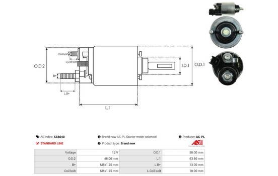 Interruptor de solenoide, motor de arranque, Imagen 4