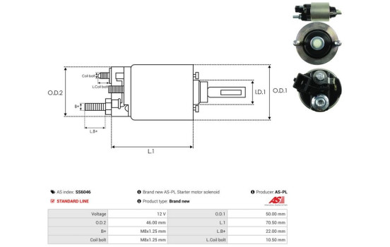 Interruptor de solenoide, motor de arranque, Imagen 4