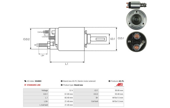 Interruptor de solenoide, motor de arranque, Imagen 4