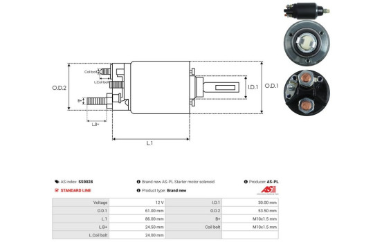 Interruptor de solenoide, motor de arranque, Imagen 4