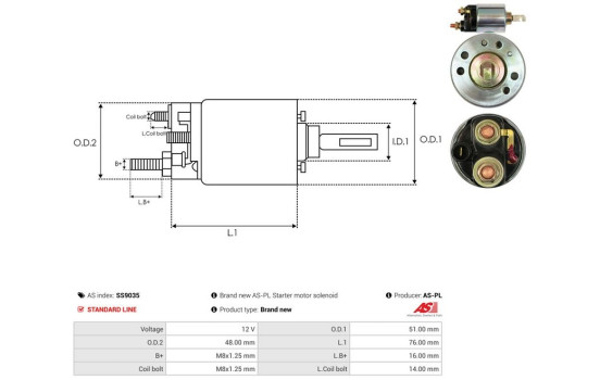 Interruptor de solenoide, motor de arranque, Imagen 4