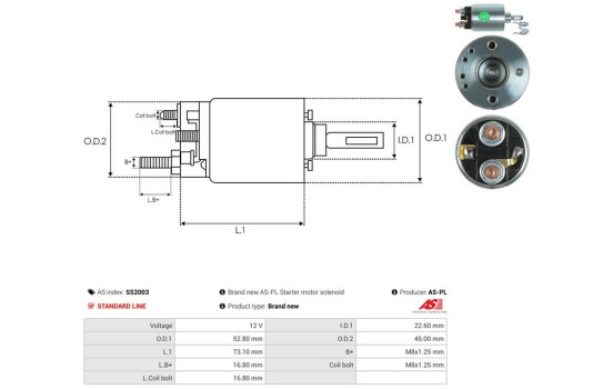 Interruptor de solenoide, motor de arranque, Imagen 4
