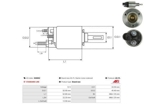 Interruptor de solenoide, motor de arranque, Imagen 4