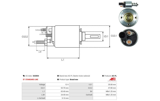 Interruptor de solenoide, motor de arranque, Imagen 4