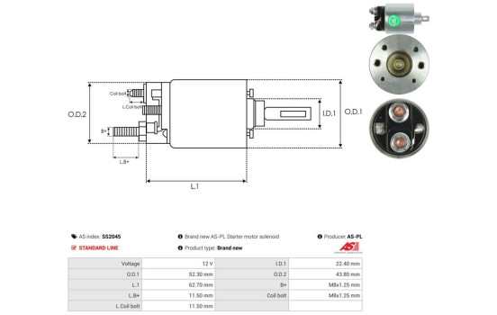 Interruptor de solenoide, motor de arranque, Imagen 4