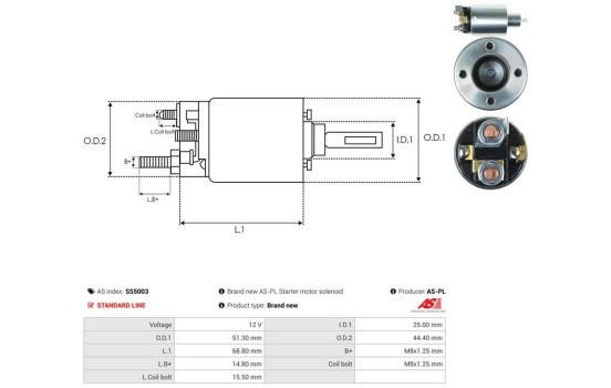 Interruptor de solenoide, motor de arranque, Imagen 4