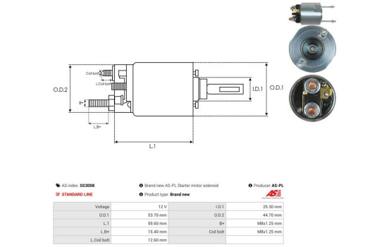 Interruptor de solenoide, motor de arranque, Imagen 4
