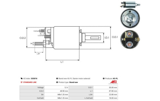 Interruptor de solenoide, motor de arranque, Imagen 4