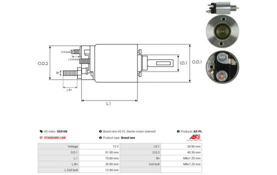 Interruptor de solenoide, motor de arranque, Imagen 4