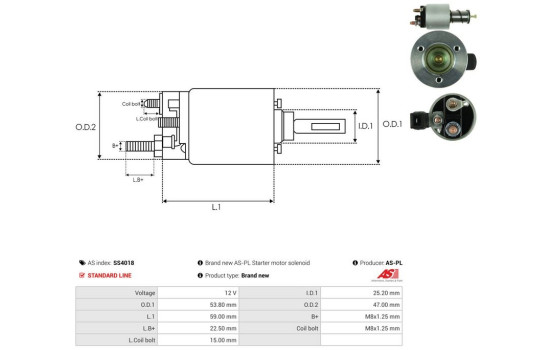 Interruptor de solenoide, motor de arranque, Imagen 4