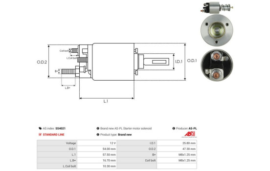 Interruptor de solenoide, motor de arranque, Imagen 4