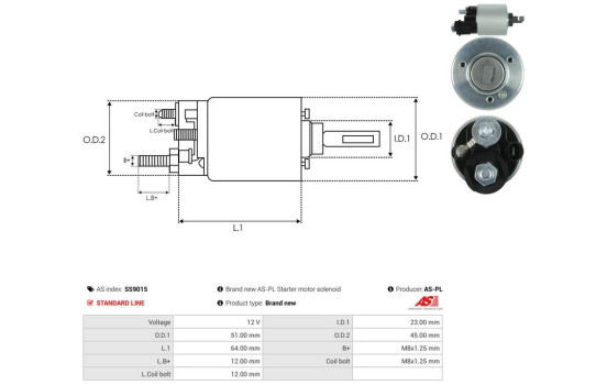 Interruptor de solenoide, motor de arranque, Imagen 4