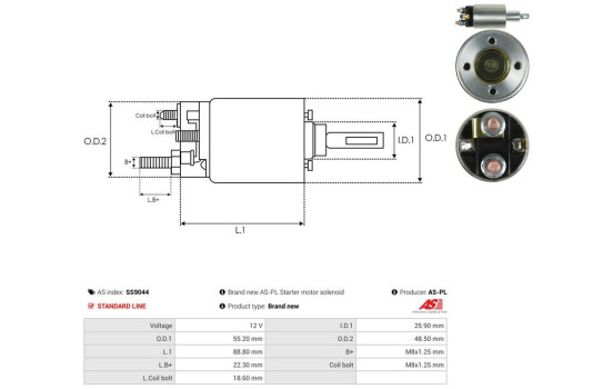 Interruptor de solenoide, motor de arranque, Imagen 4