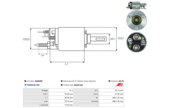 Interruptor de solenoide, motor de arranque, Imagen 4