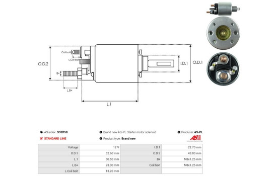 Interruptor de solenoide, motor de arranque, Imagen 4