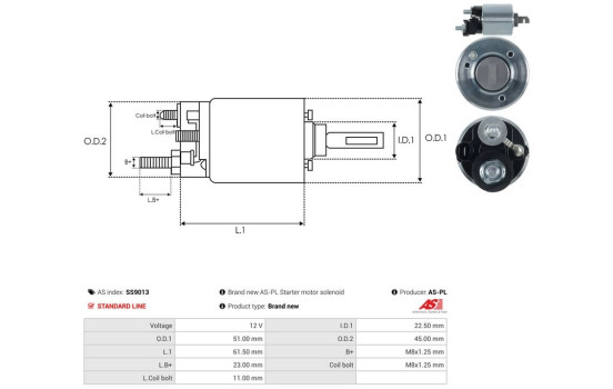 Interruptor de solenoide, motor de arranque, Imagen 4