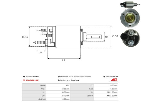 Interruptor de solenoide, motor de arranque, Imagen 4