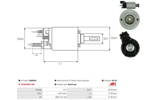 Interruptor de solenoide, motor de arranque, Imagen 4