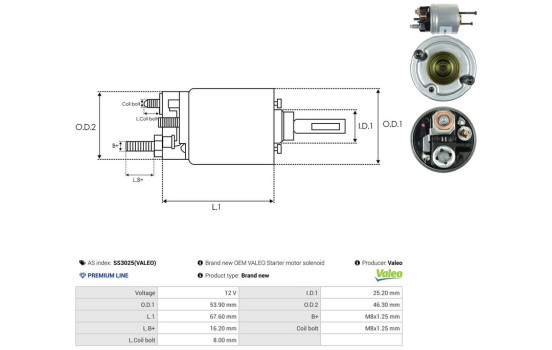 Interruptor de solenoide, motor de arranque, Imagen 4