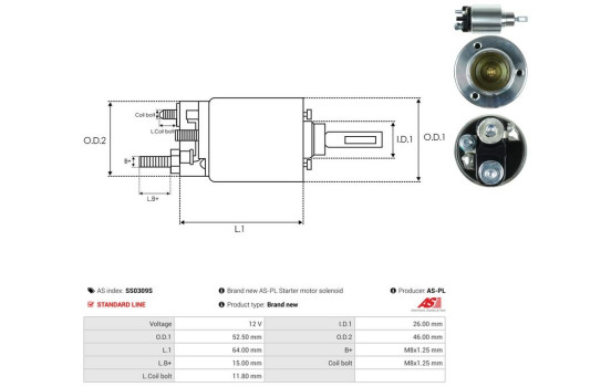 Interruptor de solenoide, motor de arranque, Imagen 4