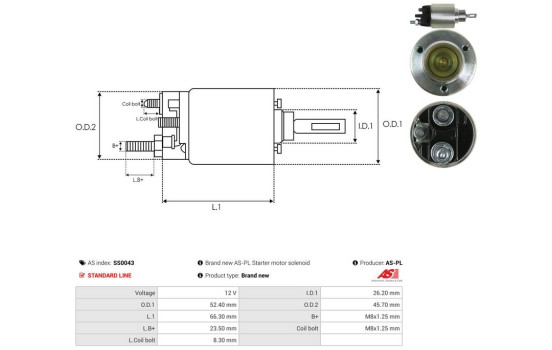 Interruptor de solenoide, motor de arranque, Imagen 4