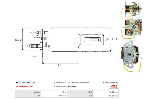 Interruptor de solenoide, motor de arranque, Imagen 4