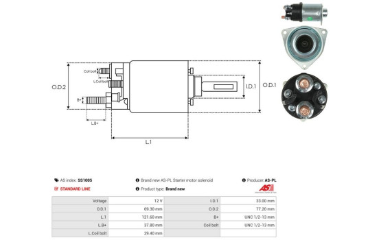 Interruptor de solenoide, motor de arranque, Imagen 4